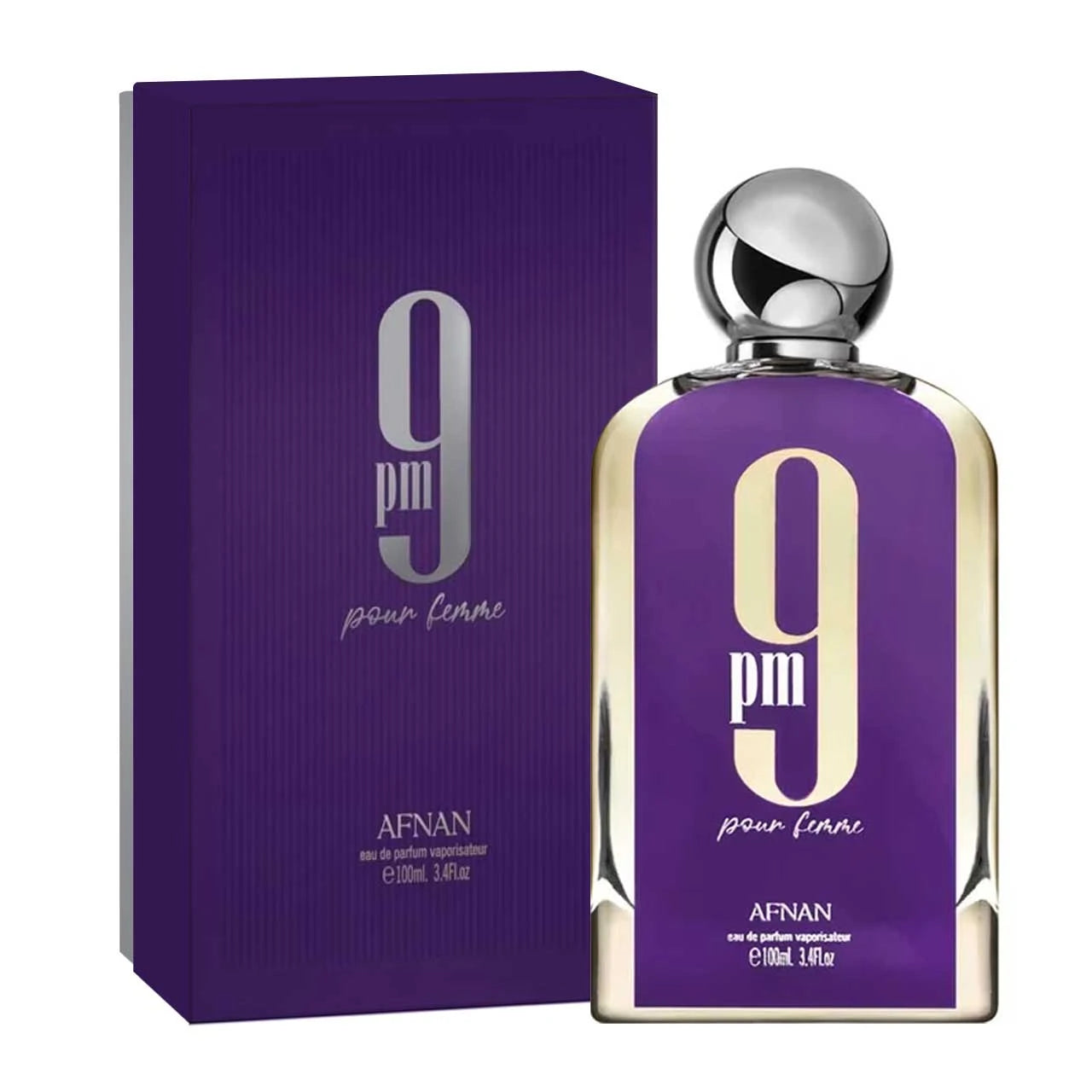 Afnan 9 PM - POUR FEMME 3.4 Oz Edp